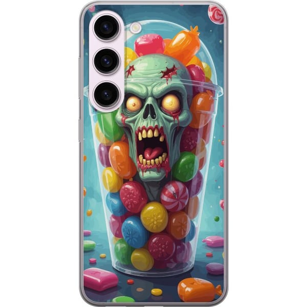 Kompatibel Mobilcover til Samsung Galaxy S23 Zombie plakat slikbæger horror kunst slik kranie skræmmende farverig halloween uhyggelig design Kompatibel Mobilcover til Samsung Galaxy S23 Zombie plakat slikbæger horror kunst slik kranie skræmmende farverig halloween uhyggelig design