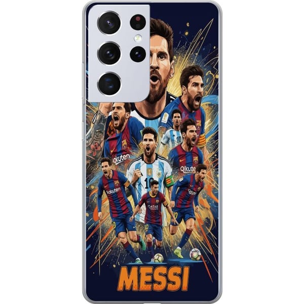 Kompatibelt Mobildeksel til Samsung Galaxy S21 Ultra 5G Messi-plakat Argentina Barcelona fotballegende GOAT verdensmesterskap nummer 10 fotballspille Kompatibelt Mobildeksel til Samsung Galaxy S21 Ultra 5G Messi-plakat Argentina Barcelona fotballegende GOAT verdensmesterskap nummer 10 fotballspille