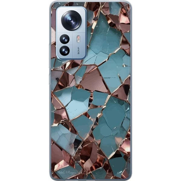 Kompatibelt Mobilskal till Xiaomi 12 Pro Stone Veins