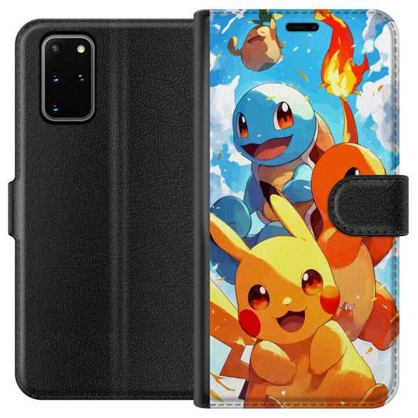 Kompatibelt Plånboksfodral till Samsung Galaxy S20+ Pocket Creatures – inspirerat av Pokémon utan att nämna namnet Kompatibelt Plånboksfodral till Samsung Galaxy S20+ Pocket Creatures – inspirerat av Pokémon utan att nämna namnet