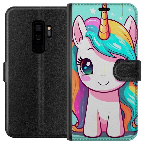 Yhteensopiva Lompakkokotelo Samsung Galaxy S9+ Söpö Yksisarvin Yhteensopiva Lompakkokotelo Samsung Galaxy S9+ Söpö Yksisarvin