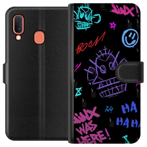 Kompatibelt Lommeboketui til Samsung Galaxy A20e League of Legends Kompatibelt Lommeboketui til Samsung Galaxy A20e League of Legends