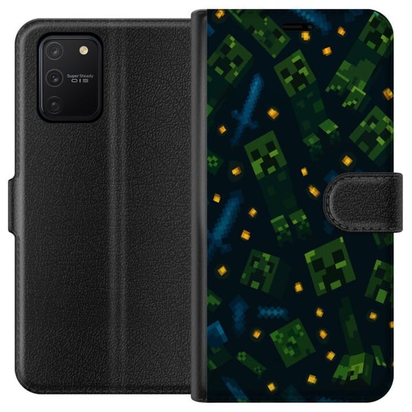 Kompatibelt Lommeboketui til Samsung Galaxy S10 Lite Minecraft Dungeons Mob