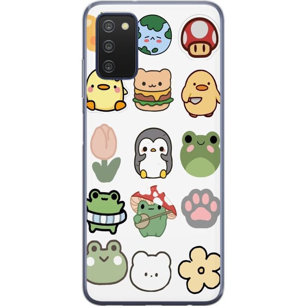 Kompatibelt Mobildeksel til Samsung Galaxy A03s Kawaii Friends