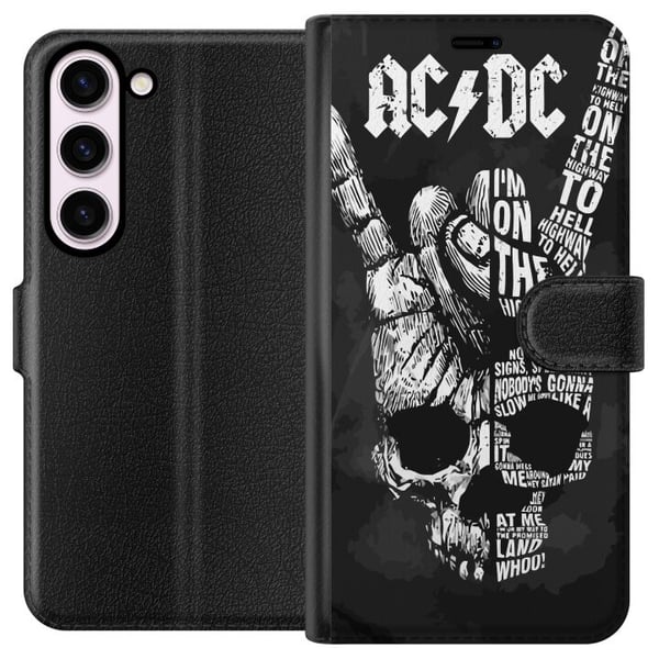 Kompatibel Tegnebogsetui til Samsung Galaxy S23 ACDC Rockmusikband Guitar Klassisk Kompatibel Tegnebogsetui til Samsung Galaxy S23 ACDC Rockmusikband Guitar Klassisk