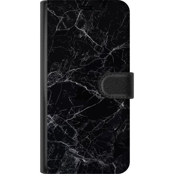 Kompatibelt Lommeboketui til Samsung Galaxy S9+ Marmor Svart