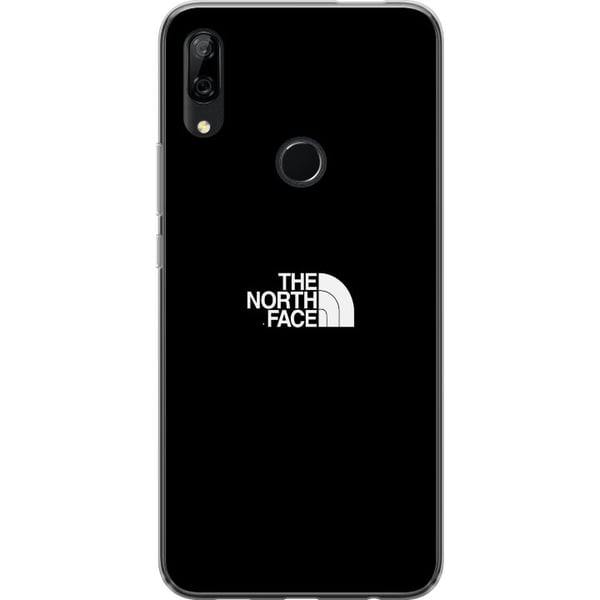 Kompatibel Mobilcover til Huawei P Smart Z The North Face-logo i sort-hvidt, tidløst outdoor-inspireret design, der symboliserer styrke, frihed og ev