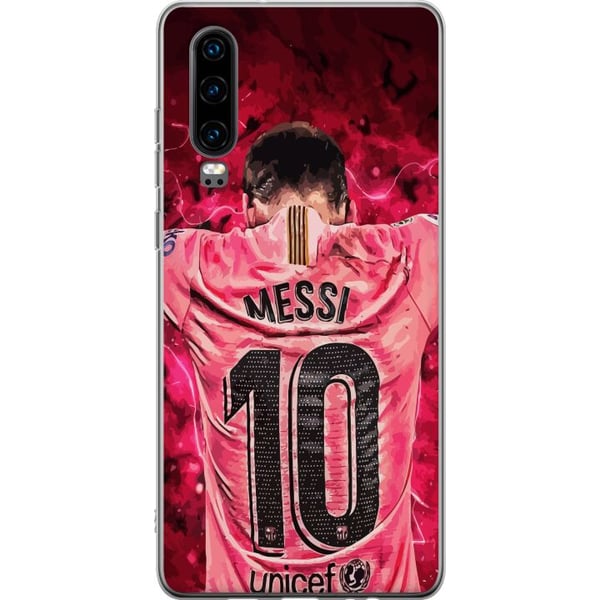 Kompatibel Mobilcover til Huawei P30 Messi Fotboll Barcelona Argentina Motiv Legendarisk Spelare