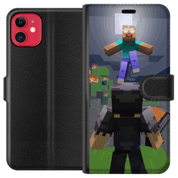 Kompatibel Tegnebogsetui til Apple iPhone 11 Minecraft Kompatibel Tegnebogsetui til Apple iPhone 11 Minecraft