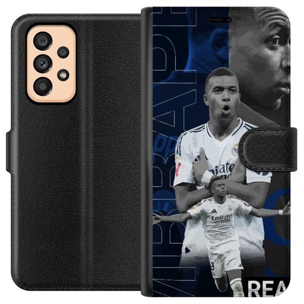 Kompatibelt Plånboksfodral till Samsung Galaxy A53 5G Kylian Mbappé Real Madrid Frankrike extrem fart stark teknik och otroligt målsinne som gör hono