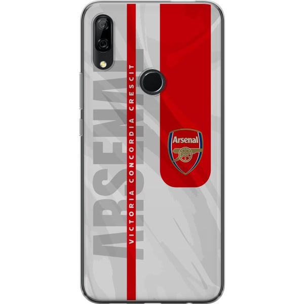 Kompatibel Mobilcover til Huawei P Smart Z Arsenal FC-våbenskjold fodboldklubplakat Gunners Premier League-logo rød hvid baggrund retrodesignkunst