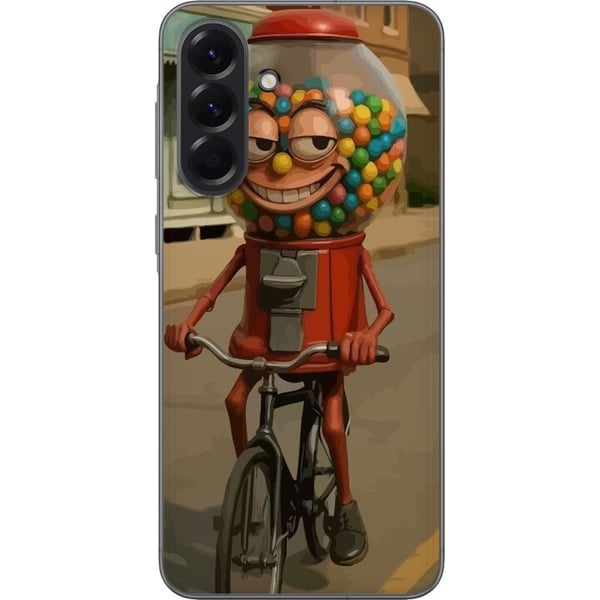 Kompatibelt Mobilskal till Samsung Galaxy A56 Italian Brainrot illustration – Rolig godismaskin cyklar i retrodesign Kompatibelt Mobilskal till Samsung Galaxy A56 Italian Brainrot illustration – Rolig godismaskin cyklar i retrodesign