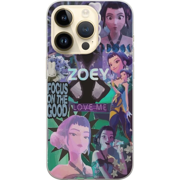 Yhteensopiva Puhelinkuori Apple iPhone 14 Pro Kpop Demoninmetsästäjät Zoey Estetiikka Violetti Rakasta minua Mystinen Idolifiilis