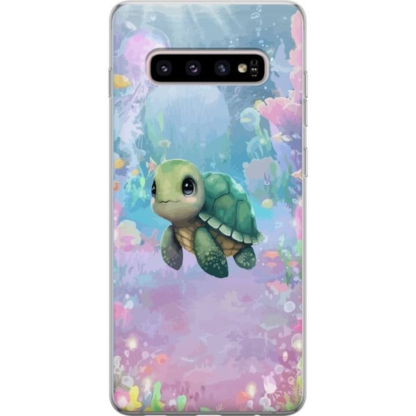 Kompatibel Mobilcover til Samsung Galaxy S10+ Skildpadde