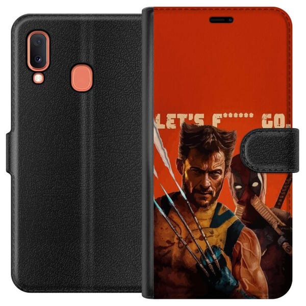 Yhteensopiva Lompakkokotelo Samsung Galaxy A20e Deadpool & Wolverine