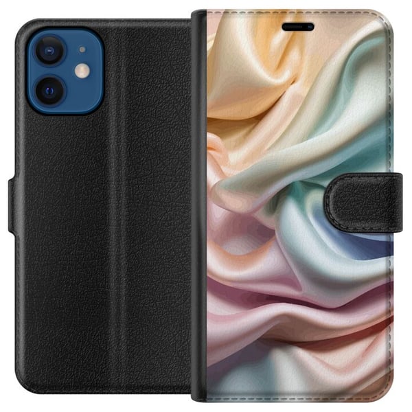 Kompatibelt Lommeboketui til Apple iPhone 12 Silke