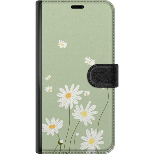Kompatibelt Lommeboketui til Samsung Galaxy S21+ 5G Prestekrager - blomstrete mønster i svensk sommerstil