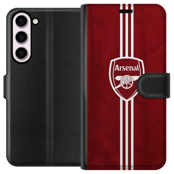 Kompatibelt Lommeboketui til Samsung Galaxy S23+ Arsenal Emblem Fotboll Premier League Klubbmärke Röd Vit Kompatibelt Lommeboketui til Samsung Galaxy S23+ Arsenal Emblem Fotboll Premier League Klubbmärke Röd Vit
