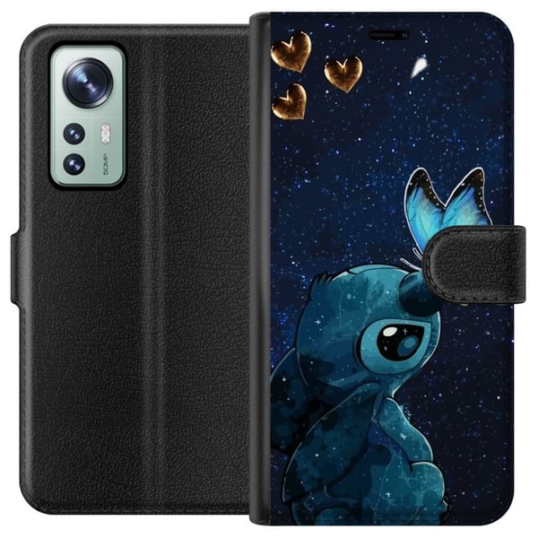 Kompatibelt Plånboksfodral till Xiaomi 12 Stitch fjärill
