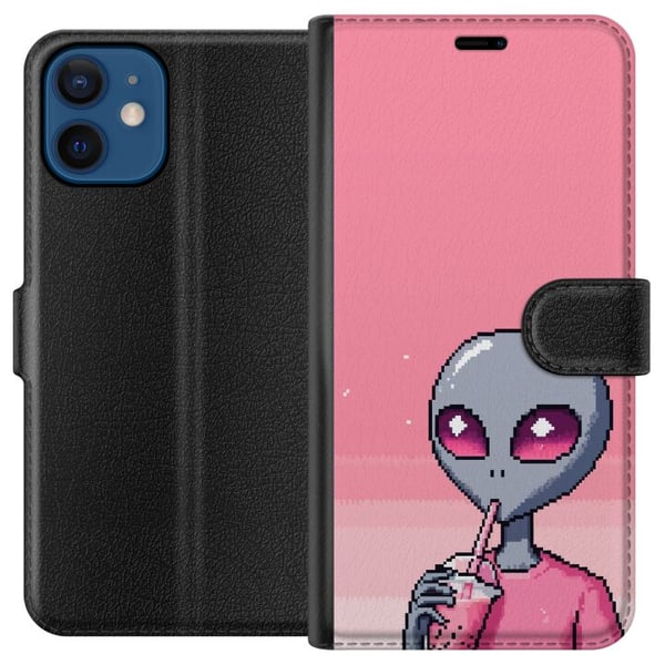 Kompatibelt Lommeboketui til Apple iPhone 12 Alien Smoothie