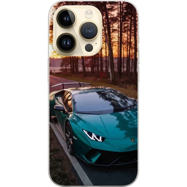 Kompatibelt Mobilskal till Apple iPhone 14 Pro Lamborghini Supercar Racing Sportcar