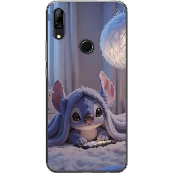 Kompatibel Mobilcover til Huawei P Smart Z Stitch under et tæppe med telefon, aftenhygge i blå toner, charmerende drømmeagtigt design til alle, der e
