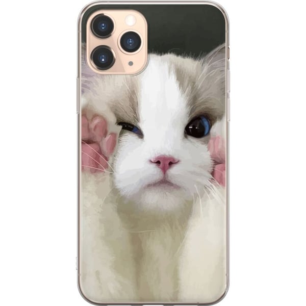 Kompatibelt Mobilskal till Apple iPhone 11 Pro Katt Hej