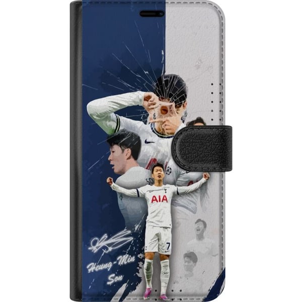 Kompatibelt Lommeboketui til Apple iPhone 13 mini Son Heung Min Tottenham Sør-Korea vinner av Europa League fotball målscorer smart spiller med globa