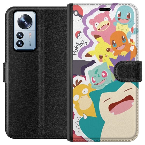 Kompatibel Tegnebogsetui til Xiaomi 12 Pro Pokemon