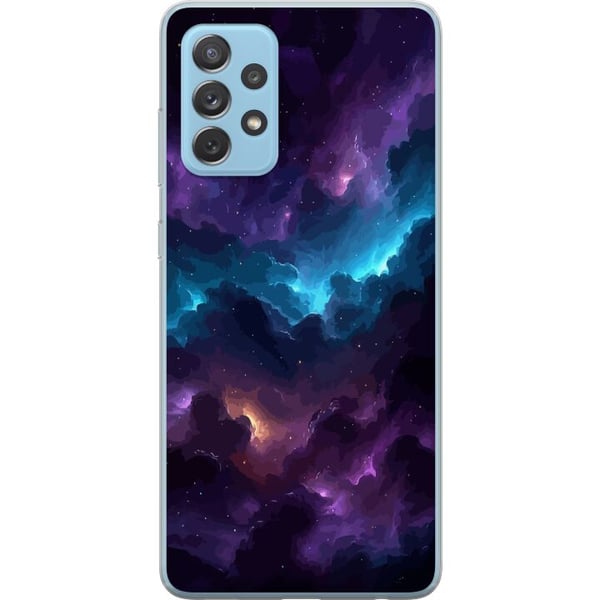 Kompatibelt Mobilskal till Samsung Galaxy A52 5G Kosmisk nebulosa med djupa lila och blå moln, glödande ljusöppningar, stjärnprickar och rymdkänsla s Kompatibelt Mobilskal till Samsung Galaxy A52 5G Kosmisk nebulosa med djupa lila och blå moln, glödande ljusöppningar, stjärnprickar och rymdkänsla s