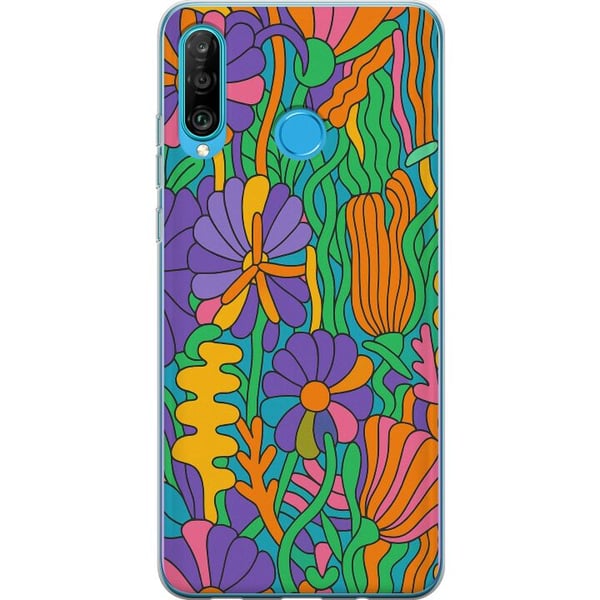 Kompatibel Mobilcover til Huawei P30 lite Farveeksplosion