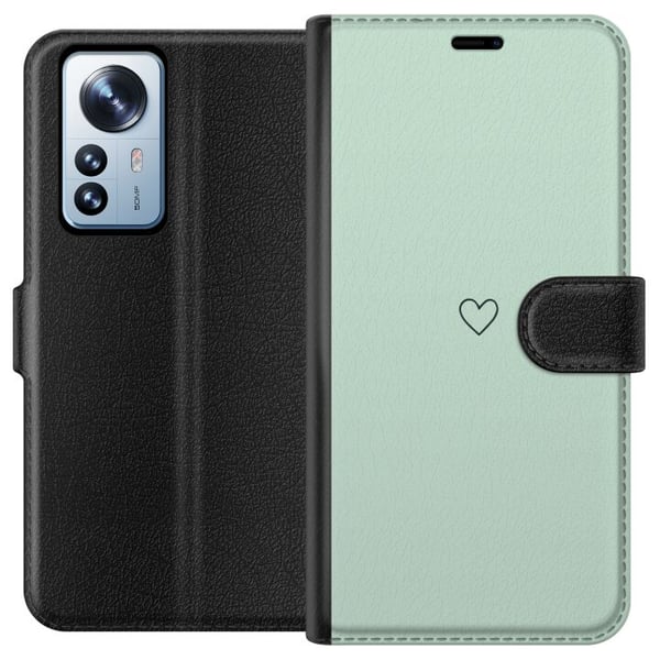 Yhteensopiva Lompakkokotelo Xiaomi 12 Pro Yksinkertainen Sydän