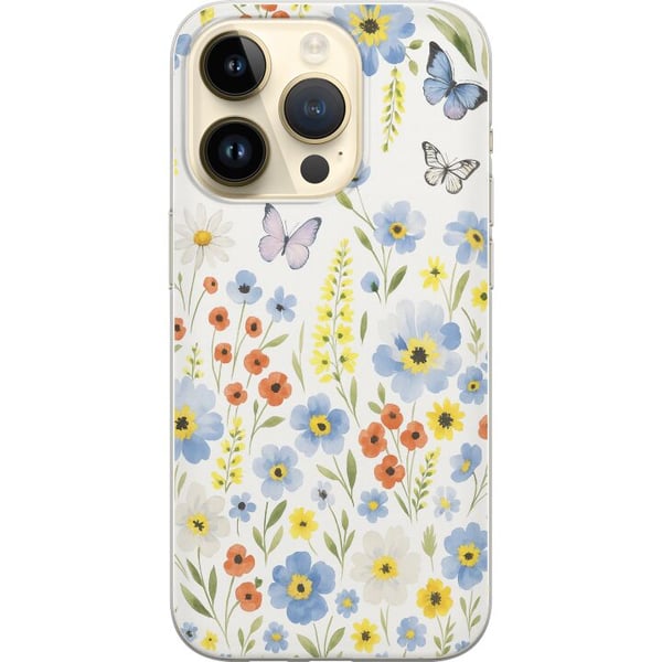 Kompatibelt Mobilskal till Apple iPhone 14 Pro Sommarblommor