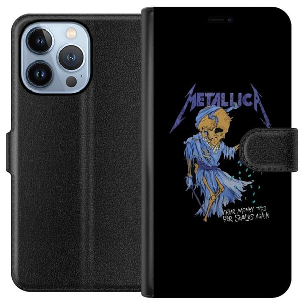 Kompatibelt Lommeboketui til Apple iPhone 13 Pro Metallica Rockeband Musikk Hardrock Kompatibelt Lommeboketui til Apple iPhone 13 Pro Metallica Rockeband Musikk Hardrock