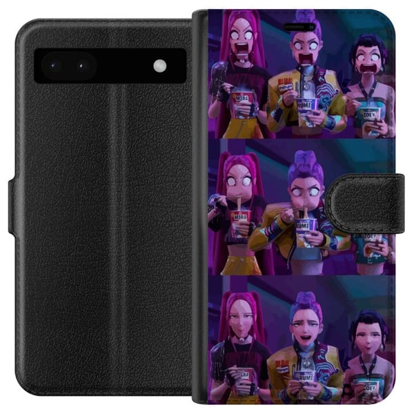 Yhteensopiva Lompakkokotelo Google Pixel 6a KPop Demon Hunters -keräilyhahmo, tumma tyyli
