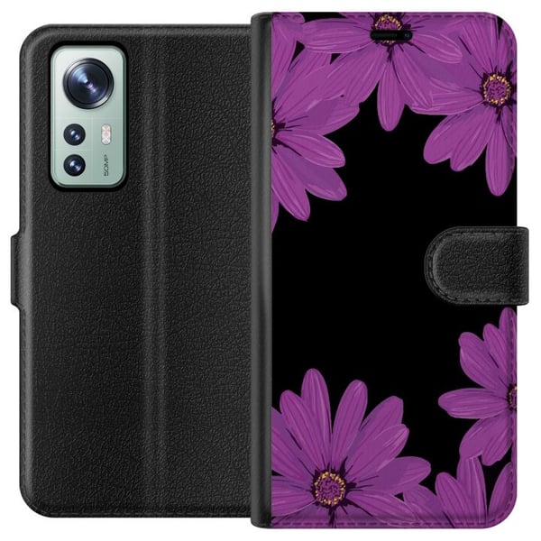 Kompatibelt Lommeboketui til Xiaomi 12 Blomsterverk