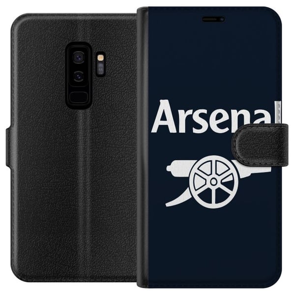 Yhteensopiva Lompakkokotelo Samsung Galaxy S9+ Arsenal-logo tummansinisenä ja valkoisena, klassinen jalkapalloaihe Premier League -faneille Yhteensopiva Lompakkokotelo Samsung Galaxy S9+ Arsenal-logo tummansinisenä ja valkoisena, klassinen jalkapalloaihe Premier League -faneille