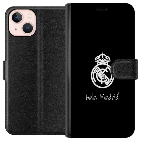 Kompatibelt Lommeboketui til Apple iPhone 13 mini Real Madrid Emblem Fotboll Stolthet Vit Guld Klubbmärke Kompatibelt Lommeboketui til Apple iPhone 13 mini Real Madrid Emblem Fotboll Stolthet Vit Guld Klubbmärke