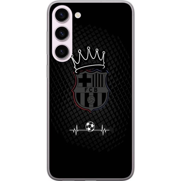 Yhteensopiva Puhelinkuori Samsung Galaxy S23+ FC Barcelona Emblem Fotboll Motiv Blå Röd Klubblogo