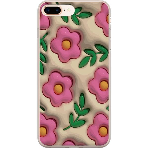 Yhteensopiva Puhelinkuori Apple iPhone 8 Plus Poreilevat Kukat Yhteensopiva Puhelinkuori Apple iPhone 8 Plus Poreilevat Kukat