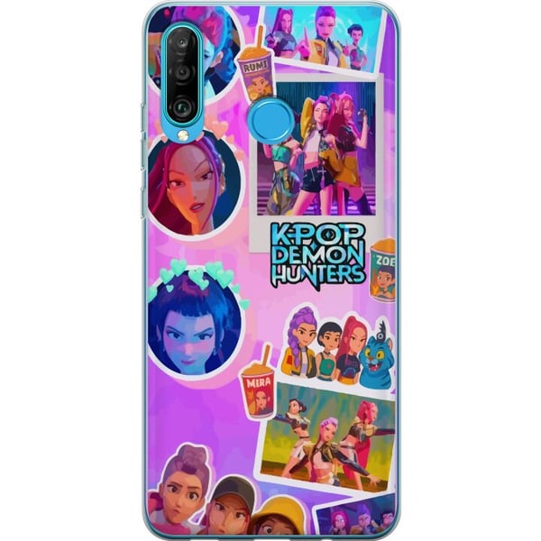 Kompatibel Mobilcover til Huawei P30 lite KPop Demon Hunters kawaii samlerfigur