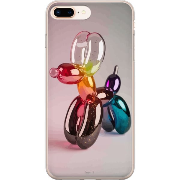Yhteensopiva Puhelinkuori Apple iPhone 8 Plus Balloon Pup värikäs ilmapallokoira pop art -lasityylissä, sateenkaaren värit ja moderni trendikäs muoto Yhteensopiva Puhelinkuori Apple iPhone 8 Plus Balloon Pup värikäs ilmapallokoira pop art -lasityylissä, sateenkaaren värit ja moderni trendikäs muoto