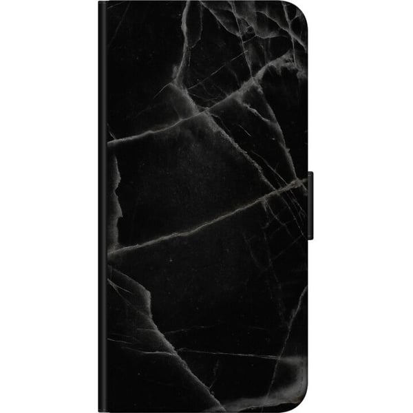 Kompatibelt Lommeboketui til Samsung Galaxy A03s Svart marmor