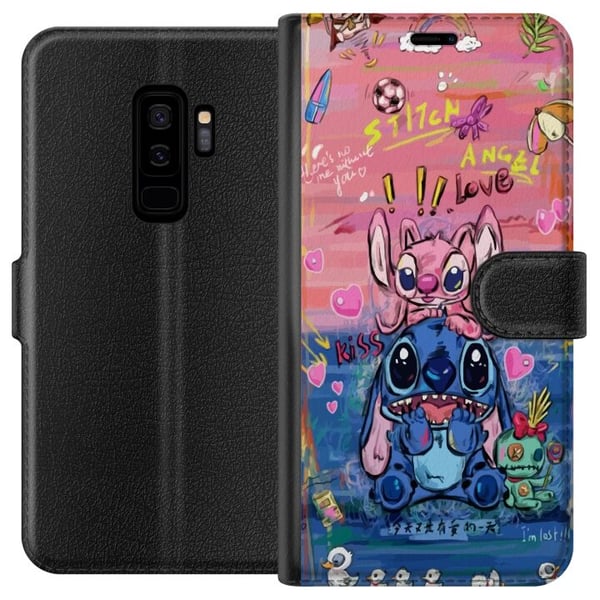 Kompatibelt Lommeboketui til Samsung Galaxy S9+ Stitch kunst Kompatibelt Lommeboketui til Samsung Galaxy S9+ Stitch kunst