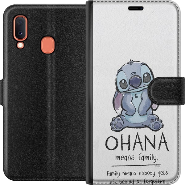 Kompatibelt Plånboksfodral till Samsung Galaxy A20e Stitch Ohana