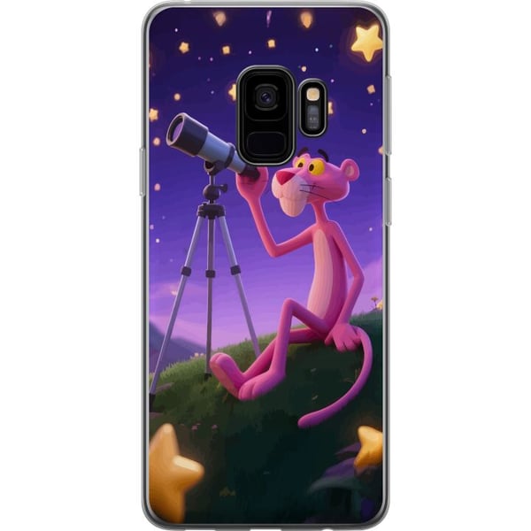 Kompatibelt Mobildeksel til Samsung Galaxy S9 Pink Panther Stars med den rosa panteren blant stjerner – et retro og sjarmerende motiv Kompatibelt Mobildeksel til Samsung Galaxy S9 Pink Panther Stars med den rosa panteren blant stjerner – et retro og sjarmerende motiv