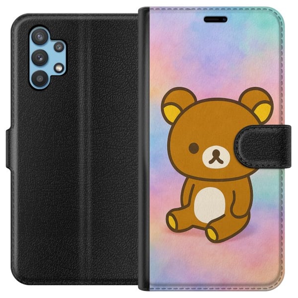 Kompatibelt Plånboksfodral till Samsung Galaxy A32 5G Kawaii Sanrio Rilakkuma Kompatibelt Plånboksfodral till Samsung Galaxy A32 5G Kawaii Sanrio Rilakkuma