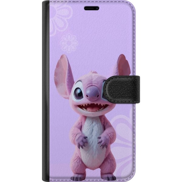 Kompatibel Tegnebogsetui til Samsung Galaxy S23+ Lyserød Stitch-figur med kawaii-motiv i lilla pastel, sød og charmerende til elskere af søde karakte