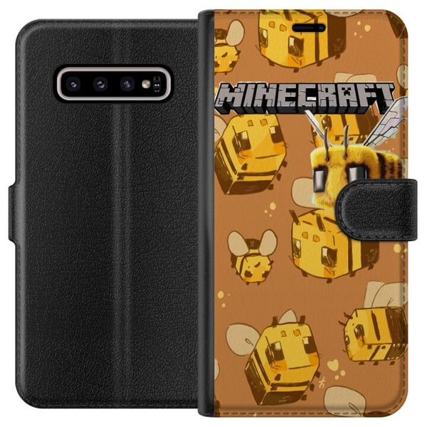 Kompatibelt Plånboksfodral till Samsung Galaxy S10+ Minecraft Bi