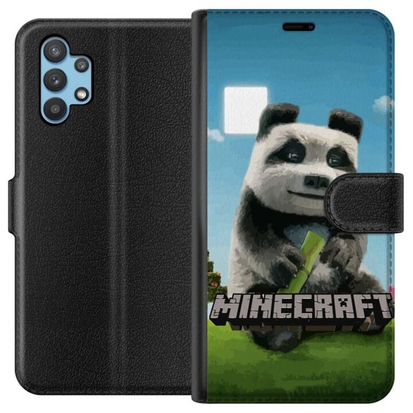 Kompatibelt Plånboksfodral till Samsung Galaxy A32 5G A Minecraft Movie Kompatibelt Plånboksfodral till Samsung Galaxy A32 5G A Minecraft Movie